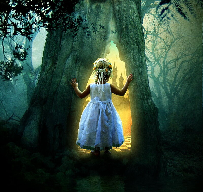 Little Girl in White Dress — Mysterious