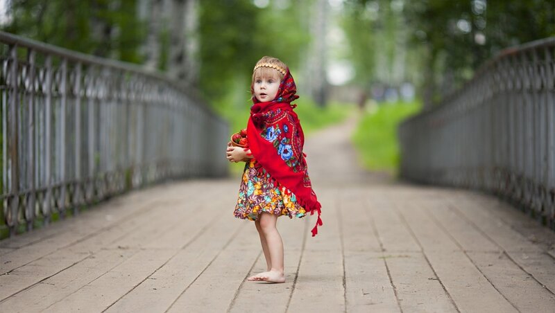 Little Girl on Bridge