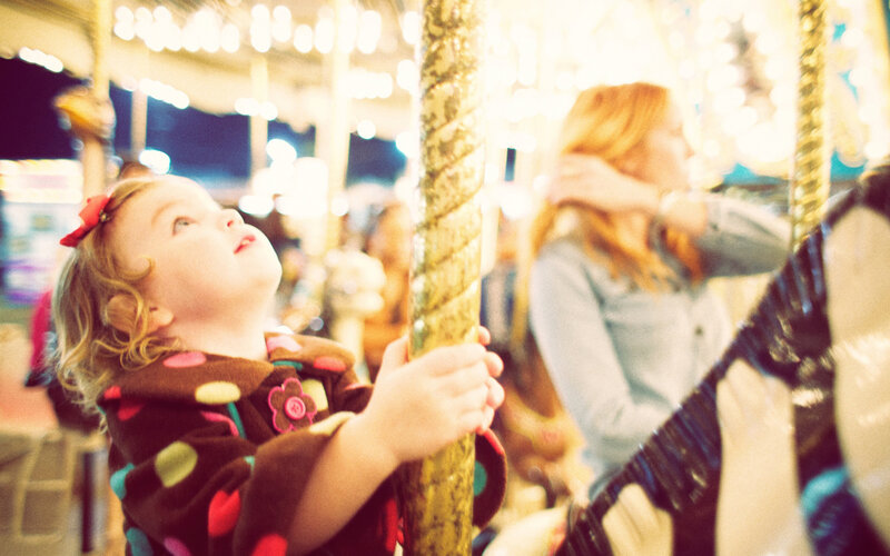 Little Girl on Carousel