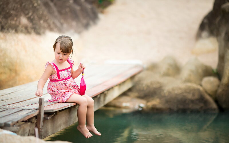 Little Girl on Dock