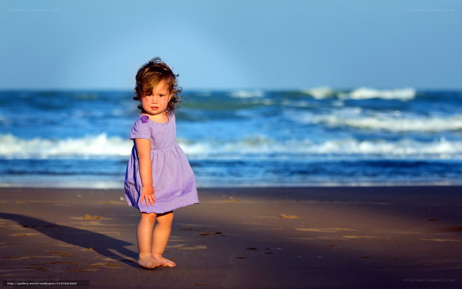 Little girl on the beach
