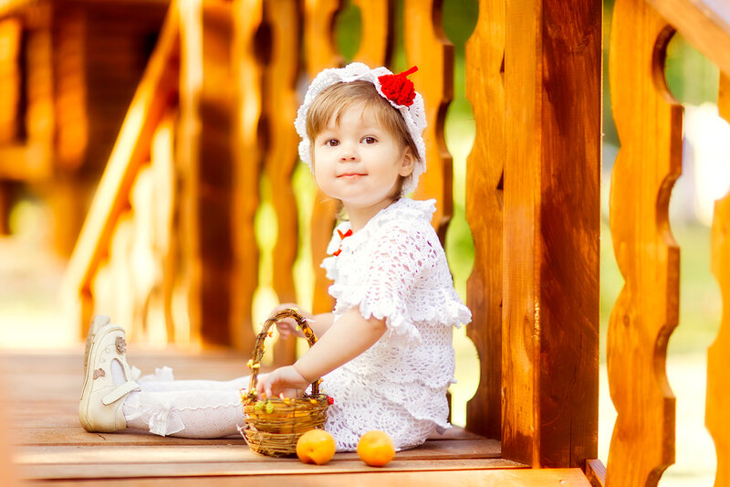 Little Girl with Basket