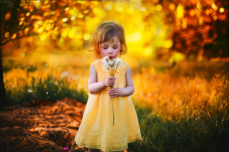 Little Girl with Dandelion