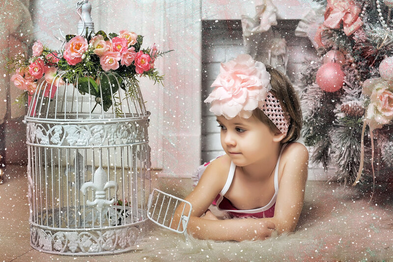 Little Girl with Flower Crown