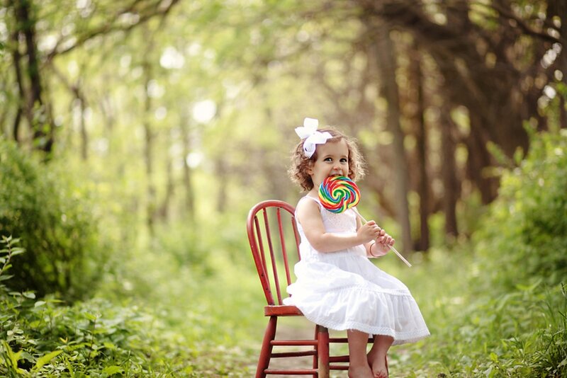 Little Girl with Lollipop