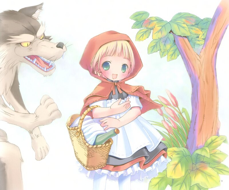 Little Red Riding Hood and the wolf