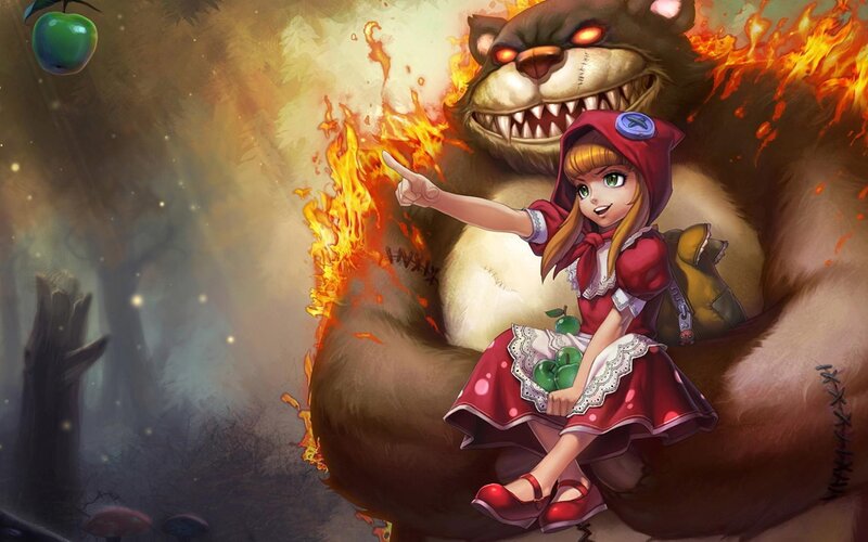 Little Red Riding Hood and the wolf