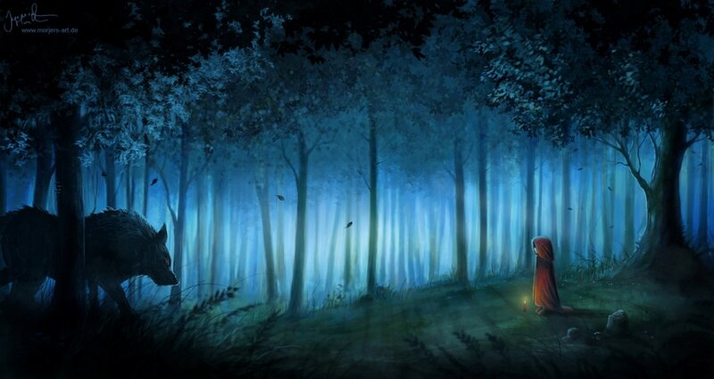 Little Red Riding Hood — Blue