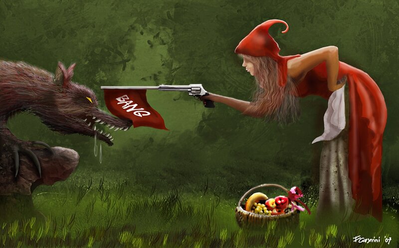 Little Red Riding Hood — Dramatic, Afternoon, Digital Art