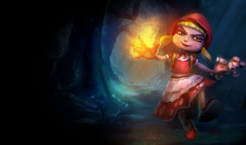 Little Red Riding Hood in a cave