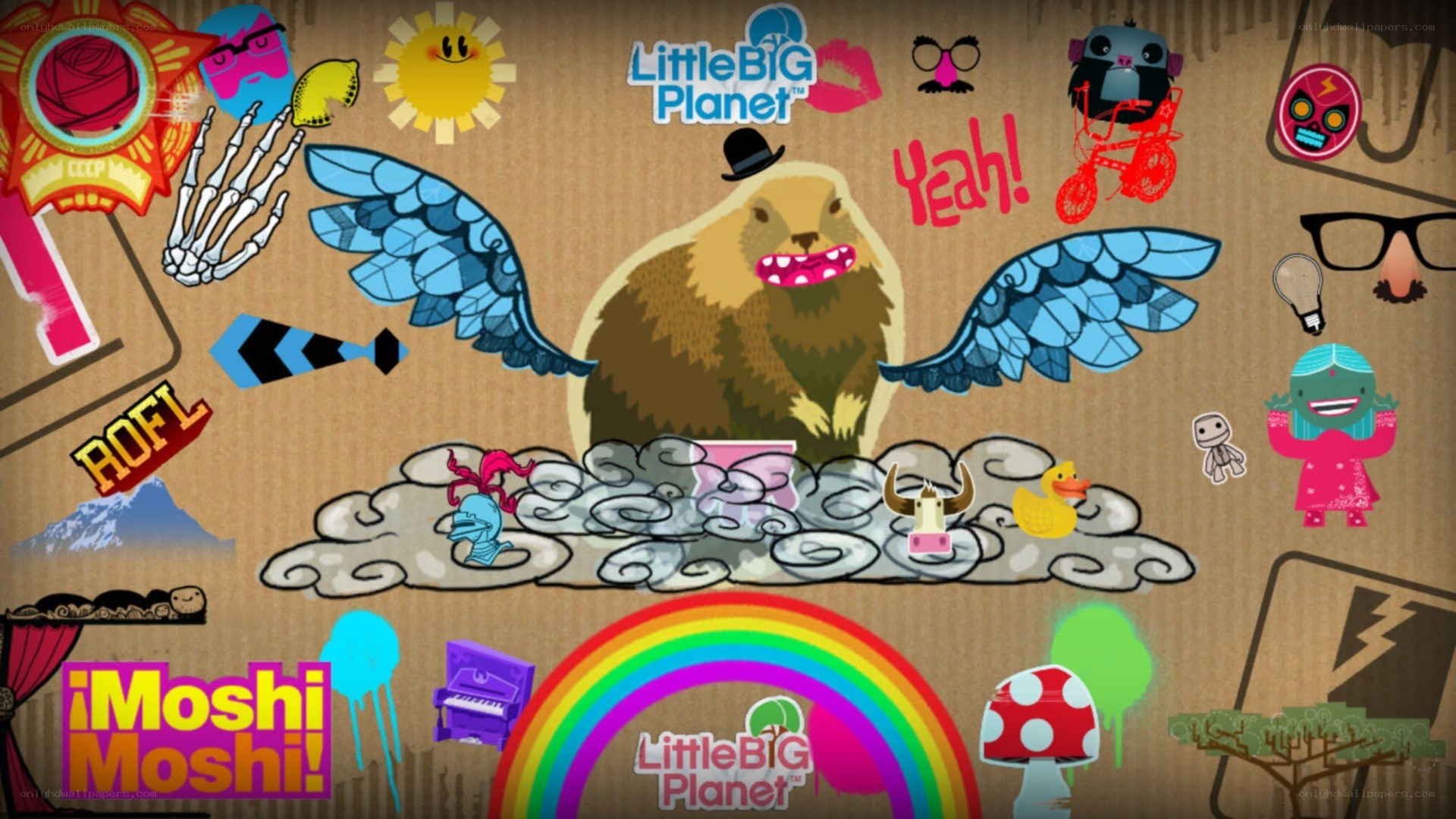 LittleBigPlanet and iMoshi Moshi collage