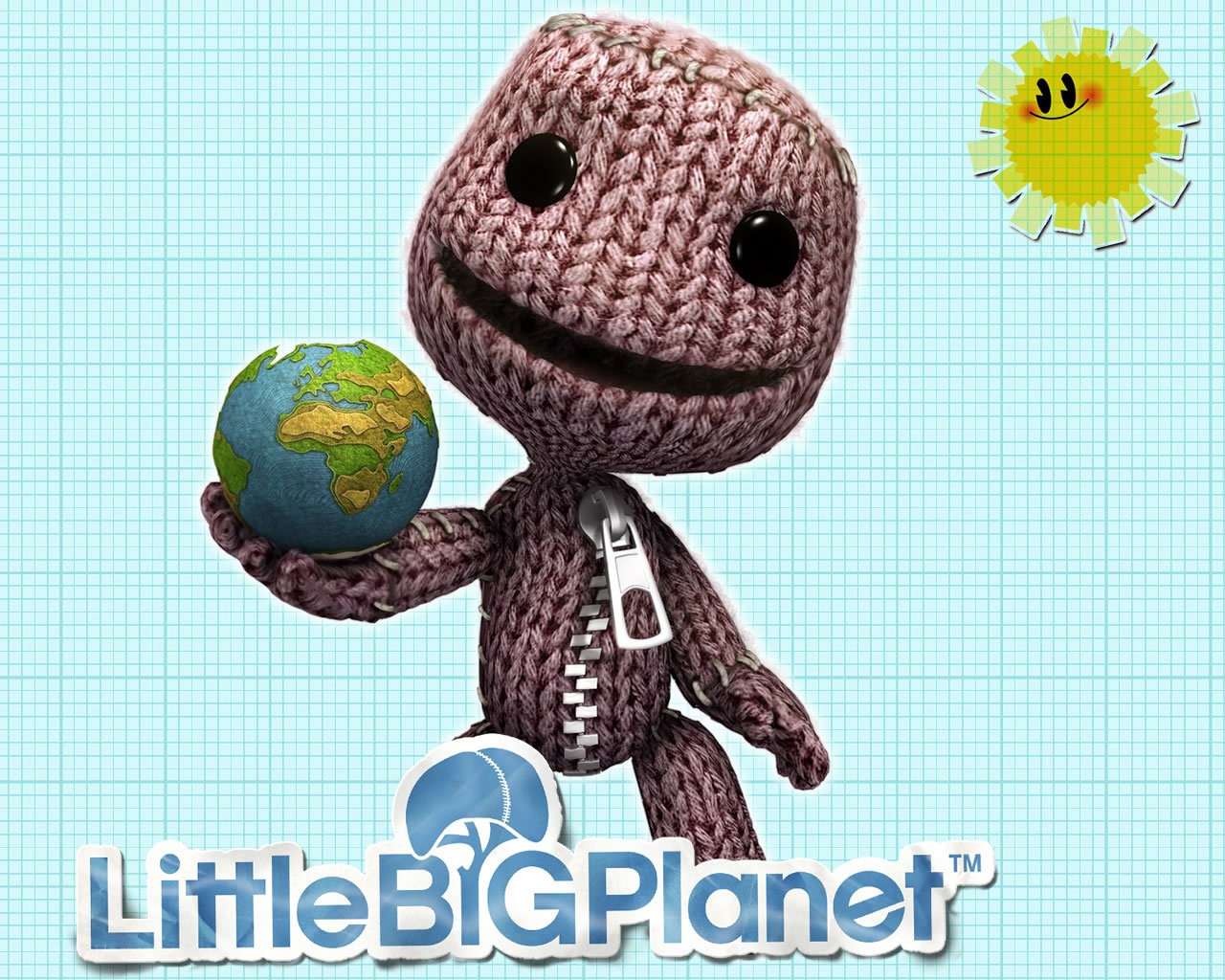 LittleBigPlanet character holding globe