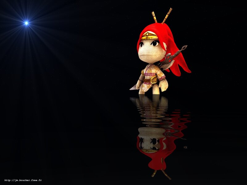 LittleBigPlanet character in water
