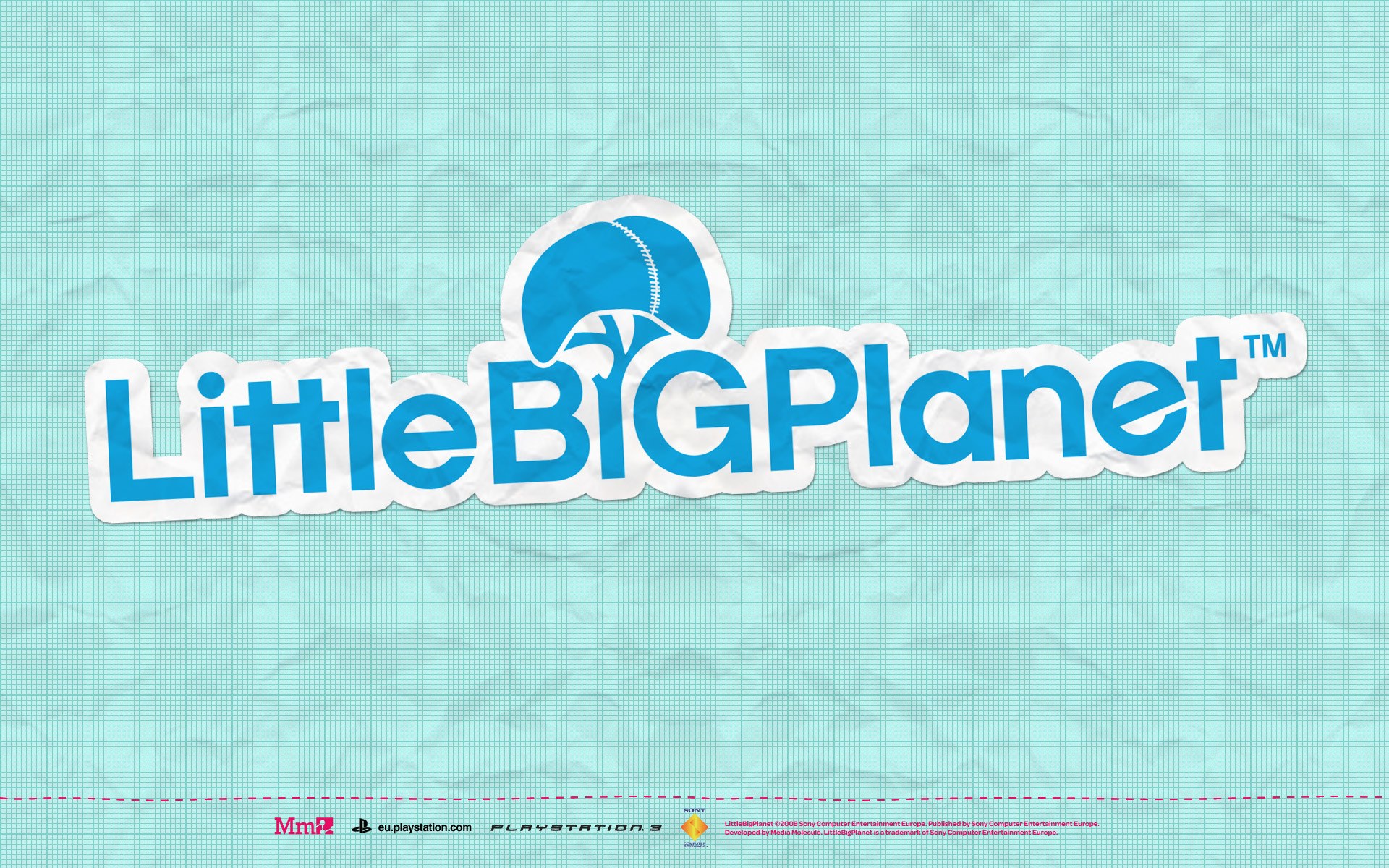 LittleBigPlanet logo on graph paper