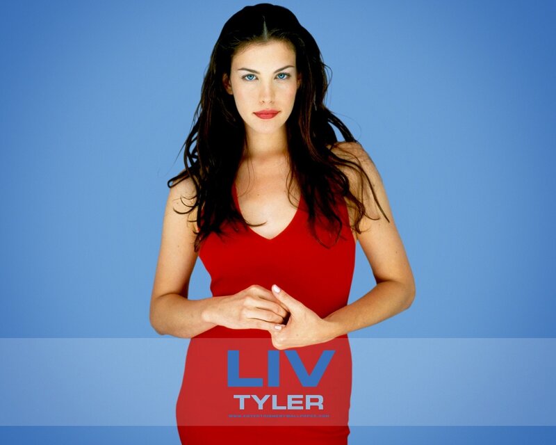 Liv Tyler in red dress