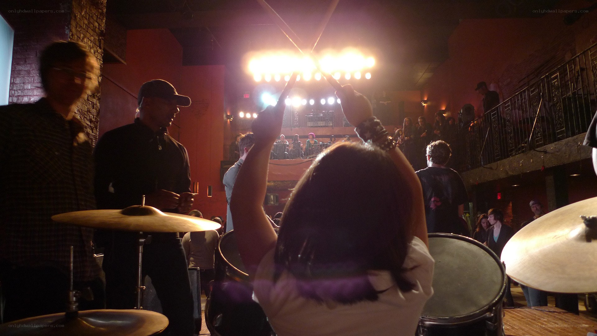 Live band performance at a concert