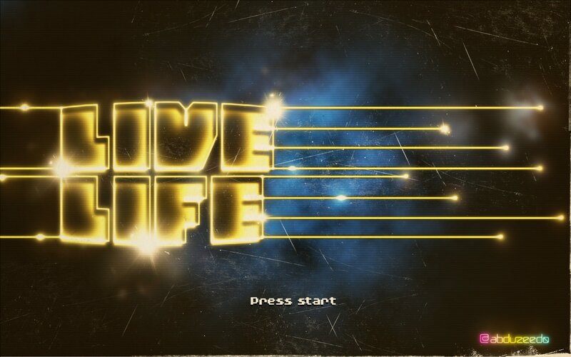 Live Life game title screen