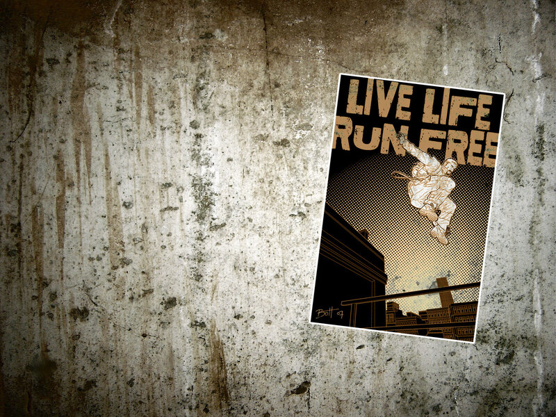 Live Life Run Free poster