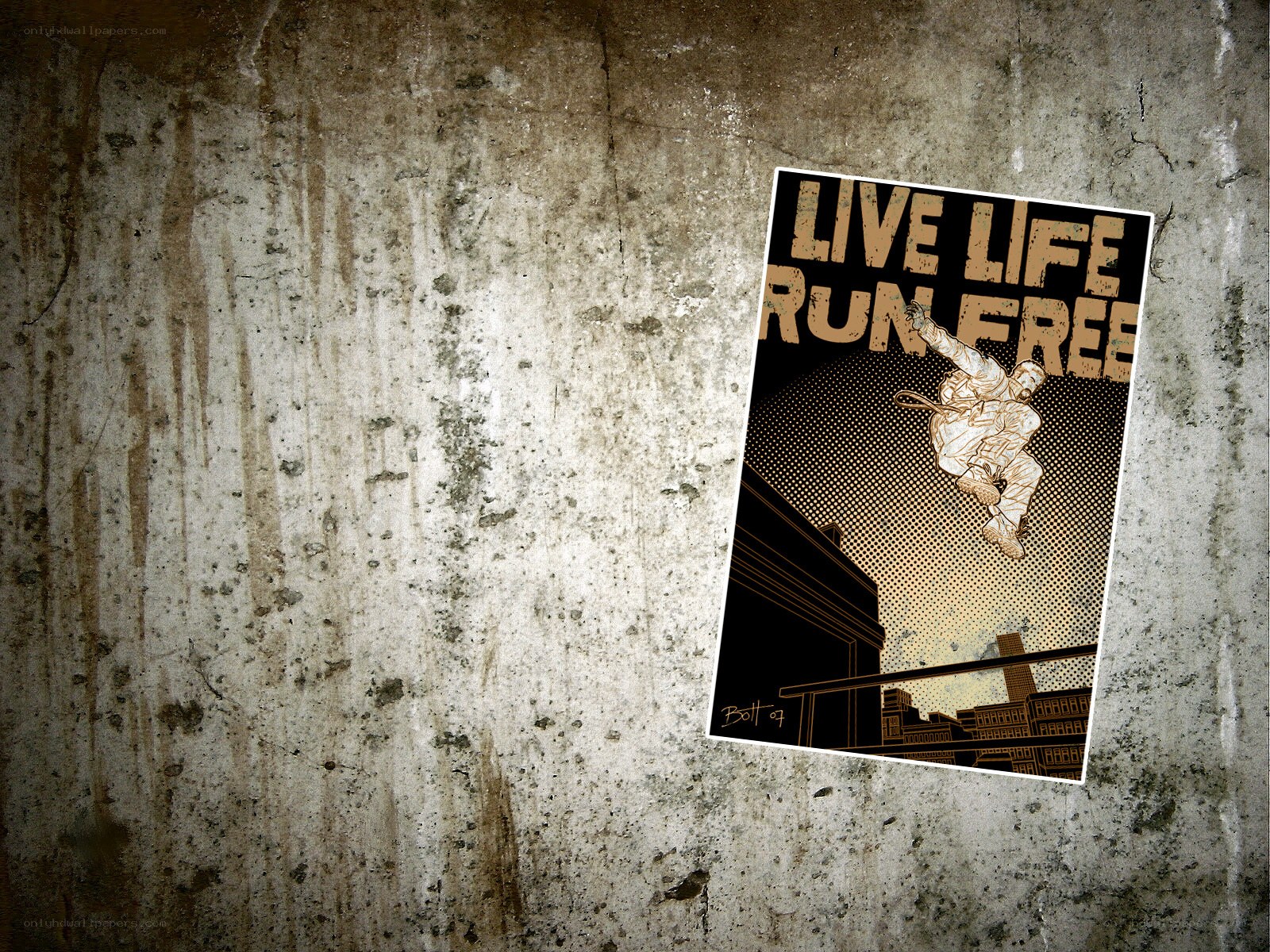 Live Life Run Free poster
