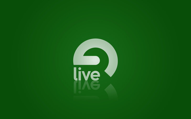 Live Logo on Green