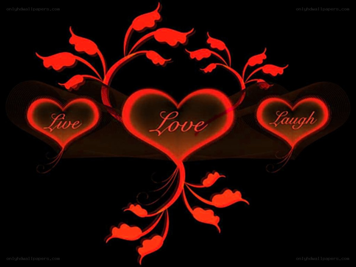 Live Love Laugh hearts