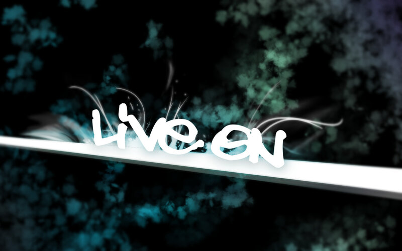 Live on text graphic