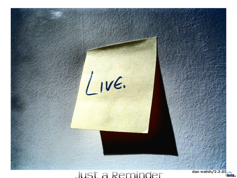 Live reminder note