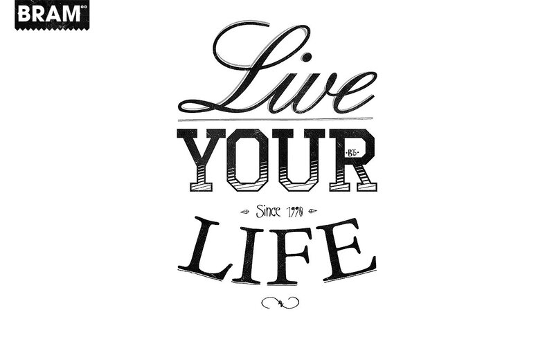 Live Your Life text design