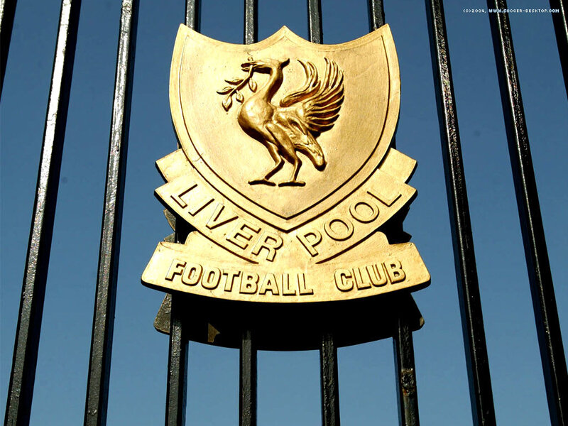 Liverpool FC crest on gate