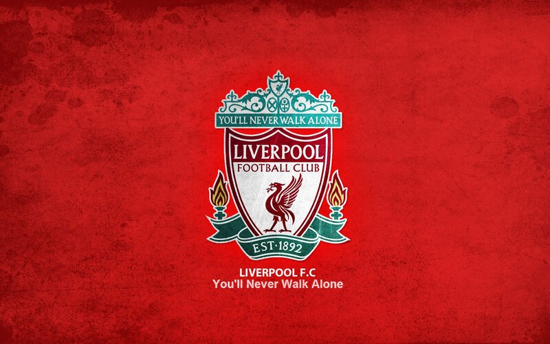 Liverpool FC crest on red background
