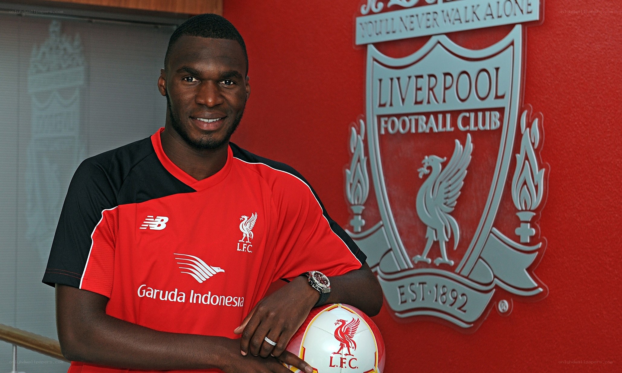 Liverpool football player portrait