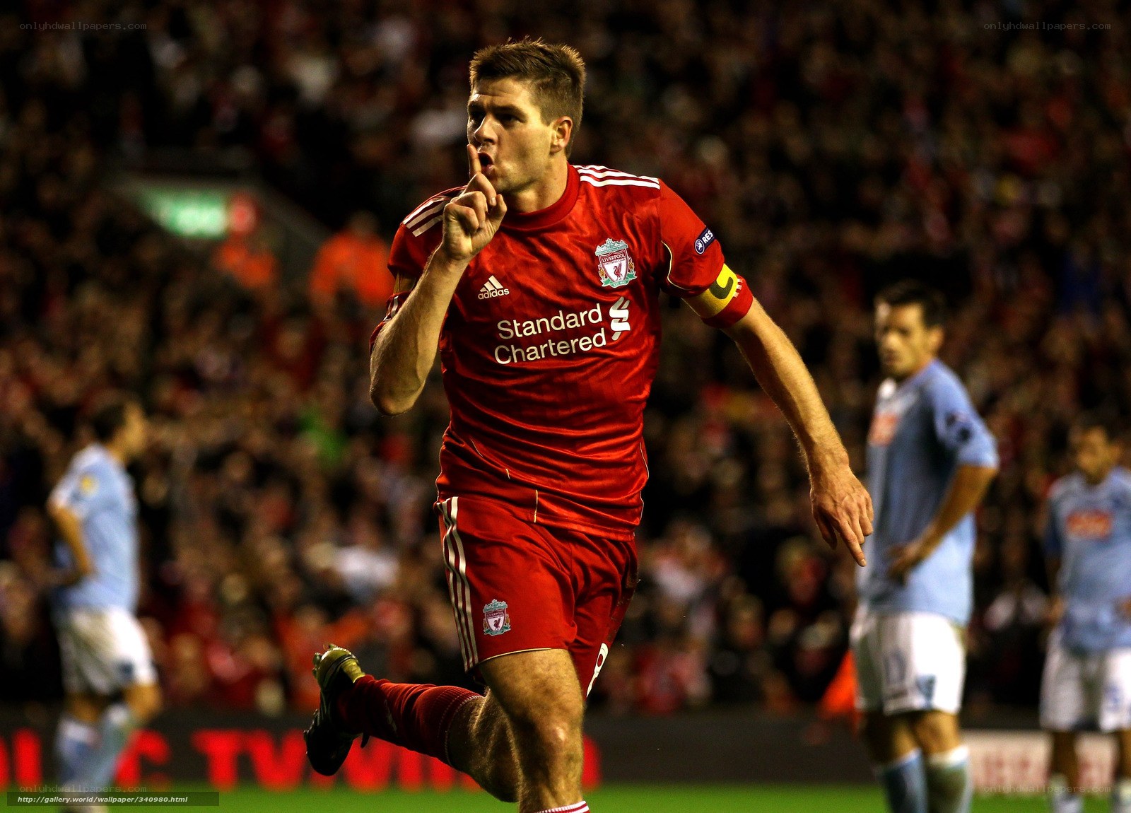 Liverpool player celebrating goal