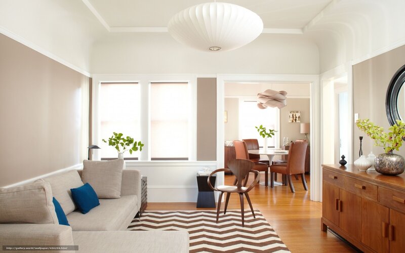 Living Room Interior — Beige, Calm, Afternoon, Photograph, Sofa, Rug