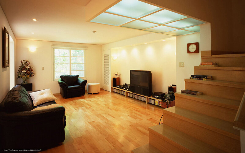 Living Room Interior — Brown, Calm, Afternoon