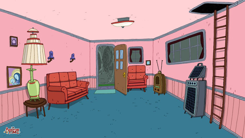 Living Room Interior — Pink