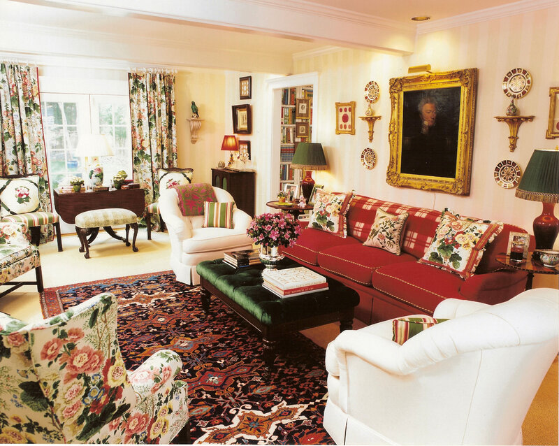 Living Room Interior — Red