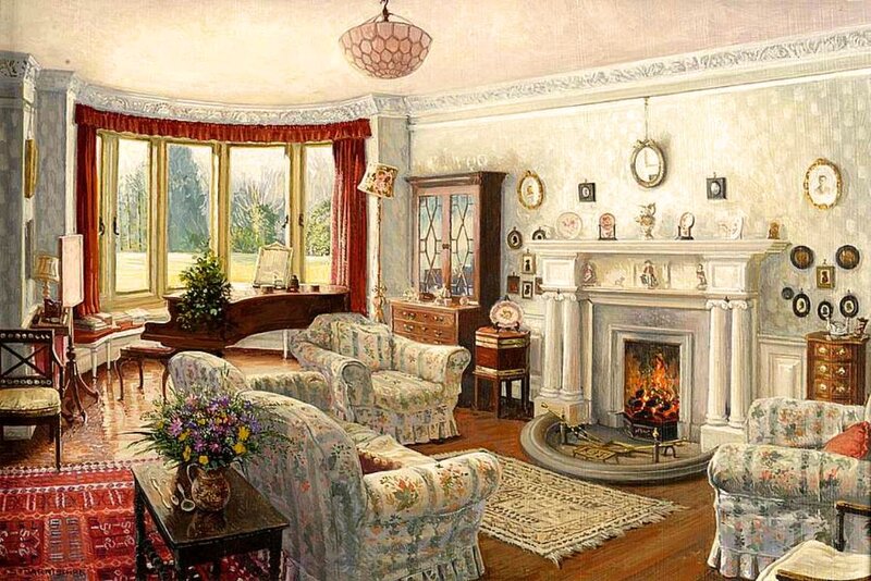 Living Room Interior — White, Cozy