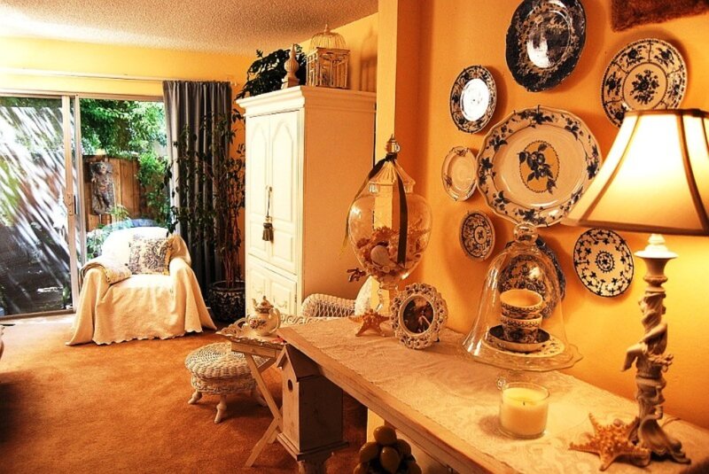 Living Room Interior — Yellow