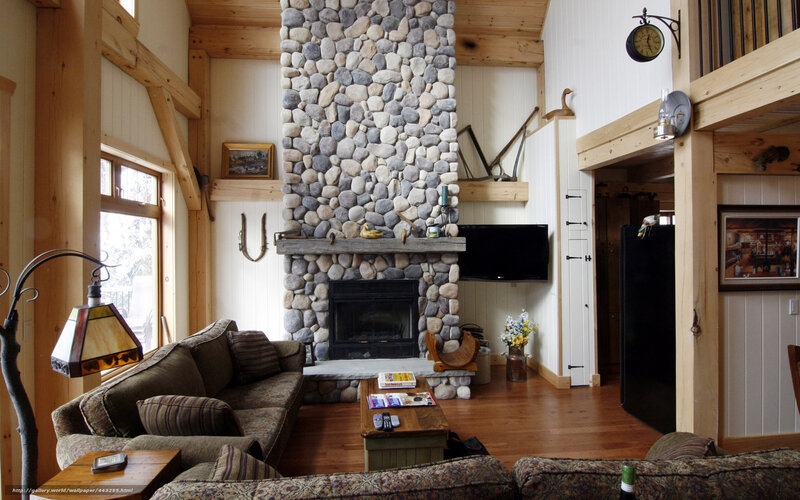 Living Room with Fireplace — Brown, Cozy, Photograph, Couch, Tv