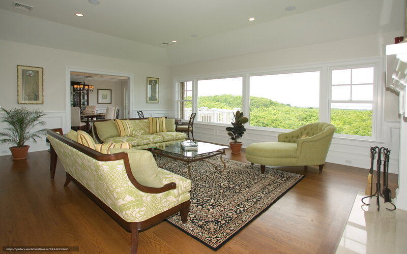Living Room with Green Furniture — Serene