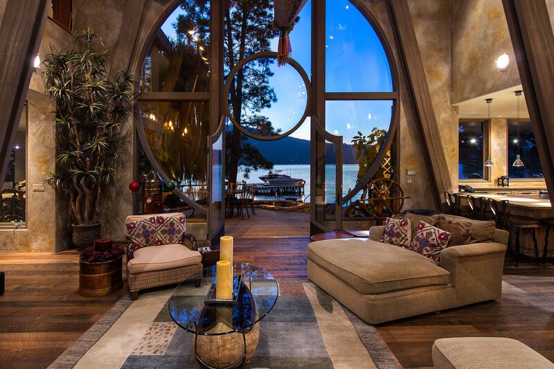 Living Room with Lake View