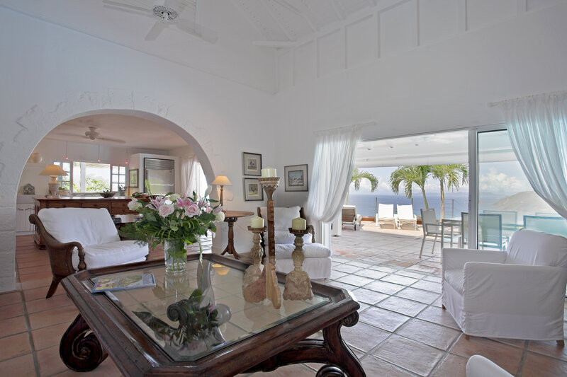 Living Room with Ocean View — White