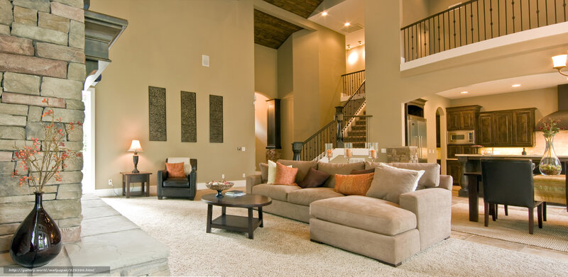 Living Room with Sectional Sofa