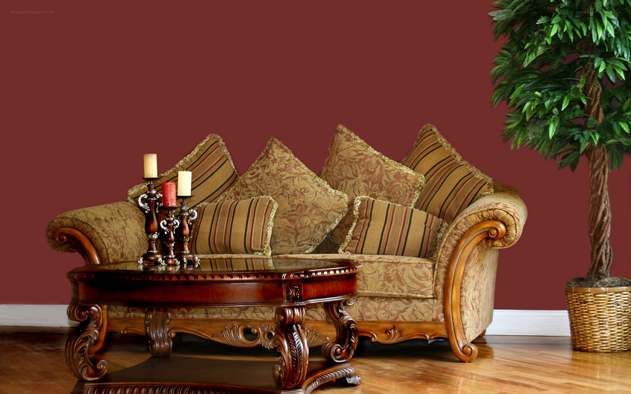 Living room with sofa and coffee table