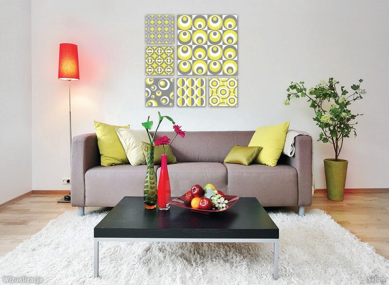 Living Room with Sofa — Gray