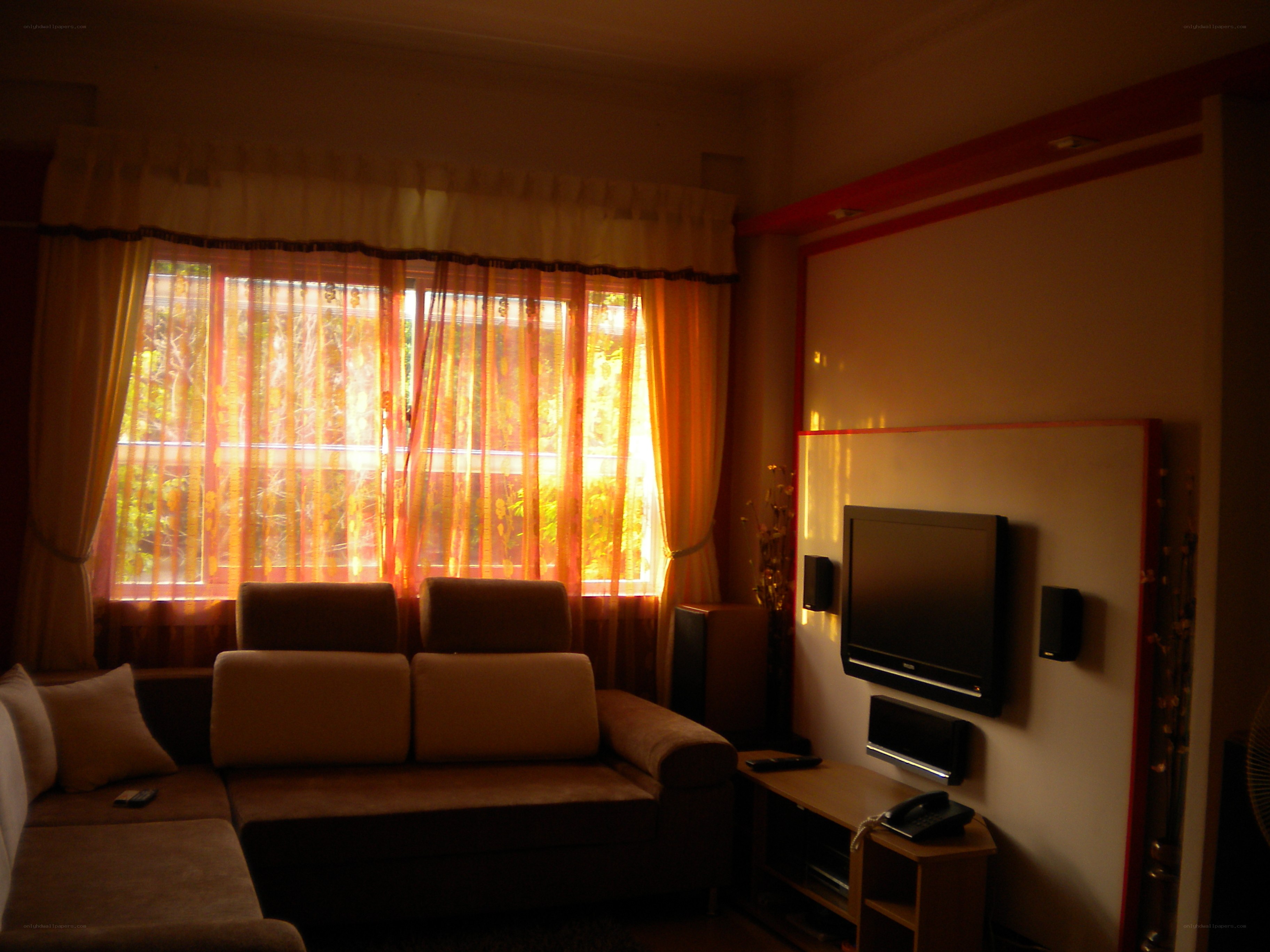 Living room with TV and sofa