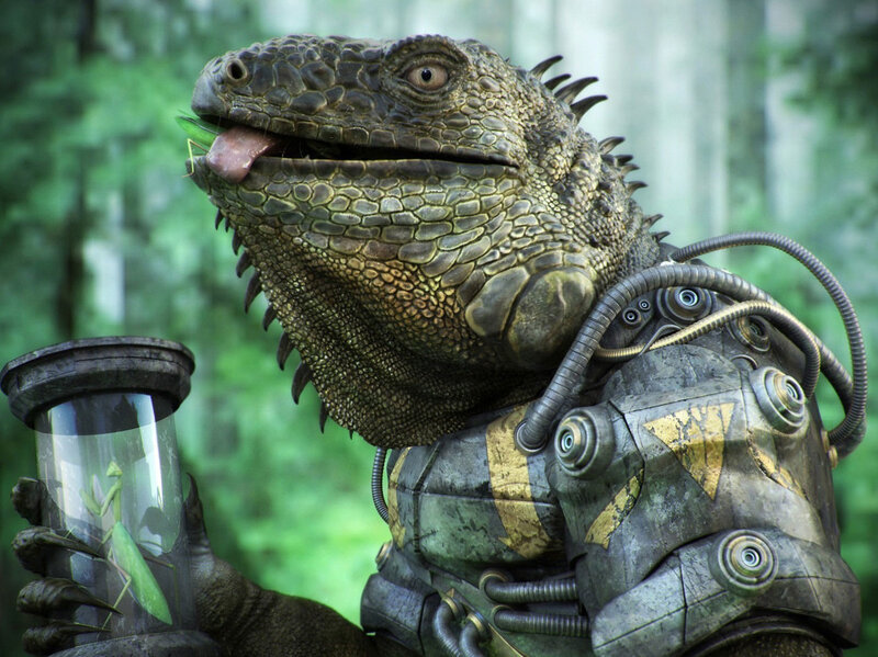 Lizard in Armor