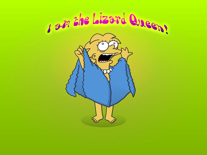Lizard Queen Lisa Simpson