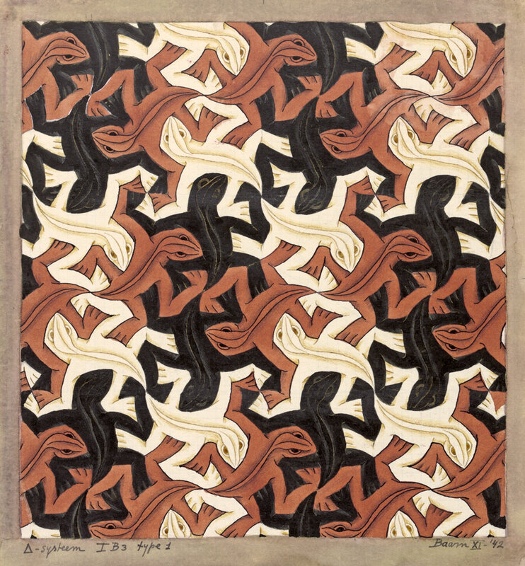 Lizard tessellation pattern