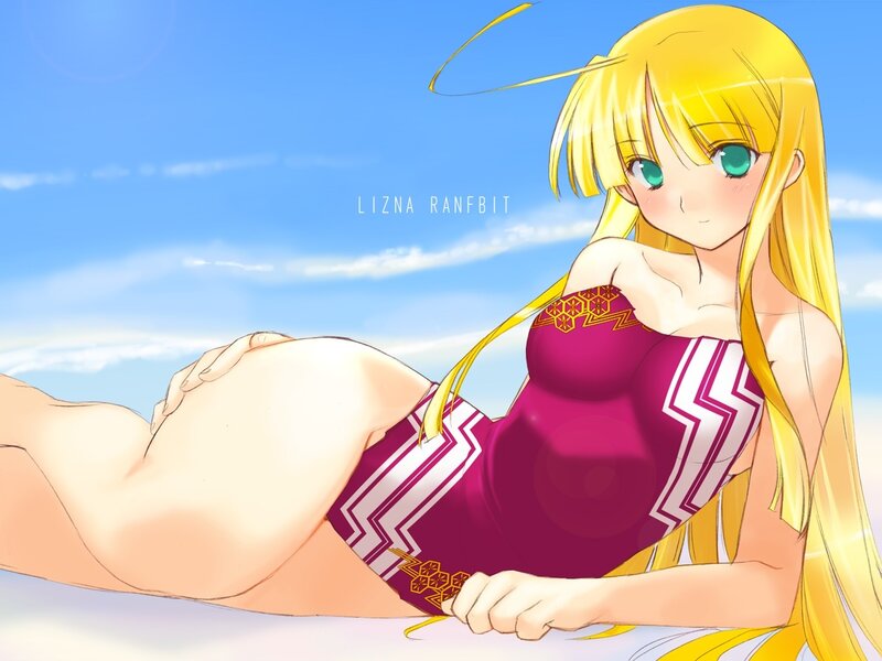 Lizna in a swimsuit